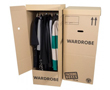Cardbord Portable Hanging wardrobe with hanging bar